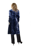 BL Paris Cappotto in velluto Tyedyed Blu