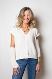 Pour Moi Gilet con maniche panna