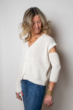 Pour Moi Gilet con maniche panna