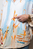 vincent.tulipano Camicia ricamata a mano