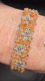 DAG GIOIELLI bracciale Jaipur Avventurina rossa, Angelite , Ametista