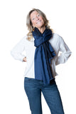 FUSIONI  Pashmina Cachemire Nero Blu