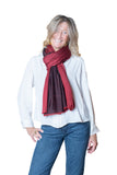 FUSIONI  Pashmina Cachemire Nero Rosso
