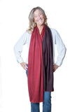 FUSIONI  Pashmina Cachemire Nero Rosso