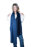 FUSIONI  Pashmina Cachemire Nero Blu