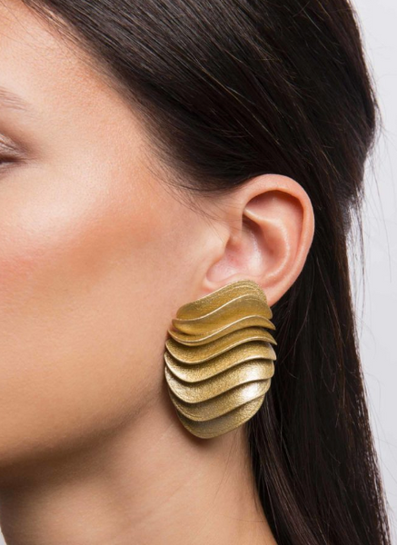 MAISON Orecchini Athena clip oro
