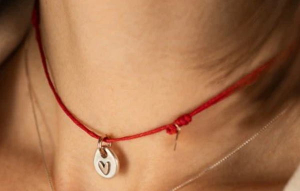 Cuori e Frecce girocollo goccia cuore con cordino
