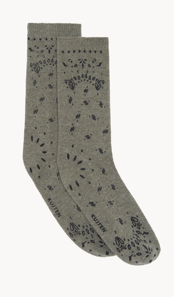 Kujten calze in cachemire bandana 2 fili