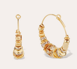 GAS BIJOUX orecchini Creole Aloha Strass