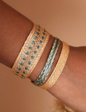 ART OF SFIFA bracciale Maxi Yula 2 Peach Metallic Grey
