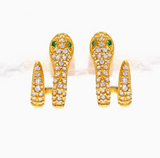 Girls crew Snake pavé hoops