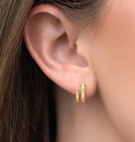 Girls crew Snake pavé hoops