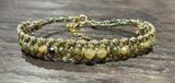 DAG GIOIELLI bracciale Candy Olivina ,Granato Verde