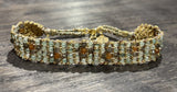 DAG GIOIELLI bracciale Jaipur Avventurina, Pietra di luna, Granato arancio