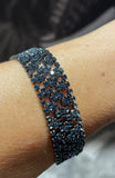 Anyia Blossom bracciale blu