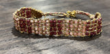DAG GIOIELLI bracciale Jaipur Granato, Rodocrosite