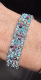 DAG GIOIELLI bracciale Jaipur Turchese, Tormalina blu, Rubitormalina