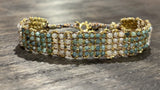 DAG GIOIELLI bracciale Jaipur Tormalina blu , Mystic, Pietra di luna
