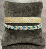 ART OF SFIFA bracciale Duo Izy Eya Gold Silver Artic Blu