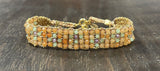 DAG GIOIELLI bracciale Jaipur Avventurina rossa, Angelite , Ametista