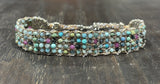 DAG GIOIELLI bracciale Jaipur Turchese, Tormalina blu, Rubitormalina