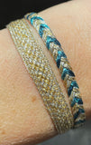 ART OF SFIFA bracciale Duo Izy Eya Gold Silver Artic Blu