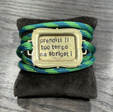 MrBiggy Chocker/Bracciale Prenditi il tuo tempo ma sbrigati