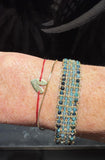 DAG GIOIELLI bracciale Jaipur Tormalina blu, apatite