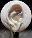 Girls crew  Daisy Petal Threader Earrings