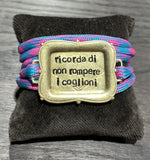 MrBiggy Chocker/Bracciale Ricorda di non rompere i coglioni