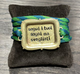 MrBiggy Chocker/Bracciale Segui i tuoi sogni ma svegliati