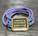 MrBiggy Chocker/Bracciale Ricorda di non rompere i coglioni