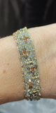 DAG GIOIELLI bracciale Jaipur Avventurina, Pietra di luna, Granato arancio