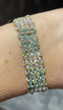 DAG GIOIELLI bracciale Jaipur Tormalina blu , Mystic, Pietra di luna