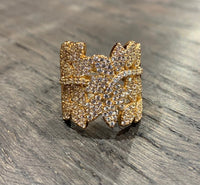 Anyia Blossom anello regolabile Ramage