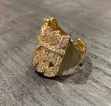 Anyia Blossom anello regolabile Ramage