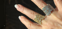 Anyia Blossom anello regolabile Ramage