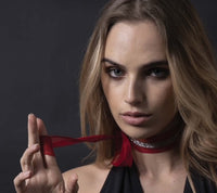Chocker o bracciale voile seta