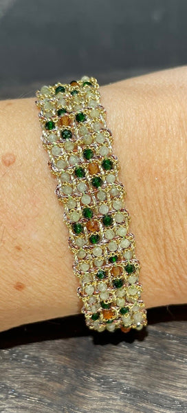 DAG GIOIELLI bracciale Jaipur granato, pietra di sabbia