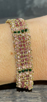 DAG GIOIELLI bracciale Jaipur granato, rodocrosite