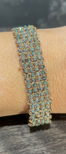 DAG GIOIELLI bracciale Jaipur tormalina azzurra