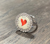 Pf milanojewels anello FOR YOU ONLY,  zirconi