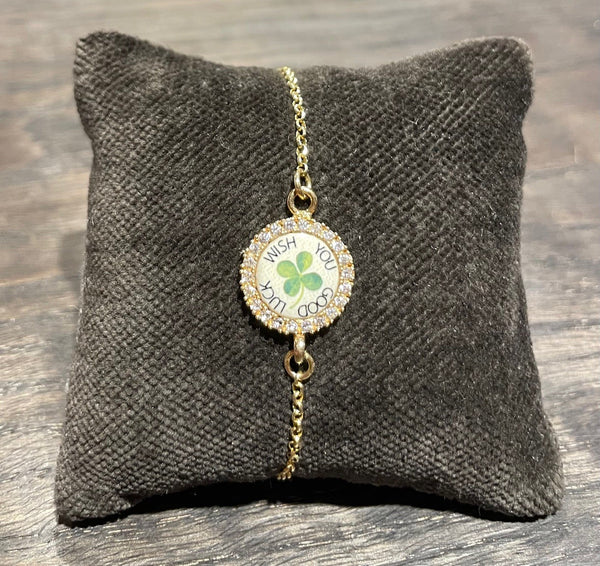 Pf milanojewels bracciale regolabile  Good Luck zirconi