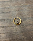 DE LA FORGE Mini Saturne ematite, finto piercing, 1 cm